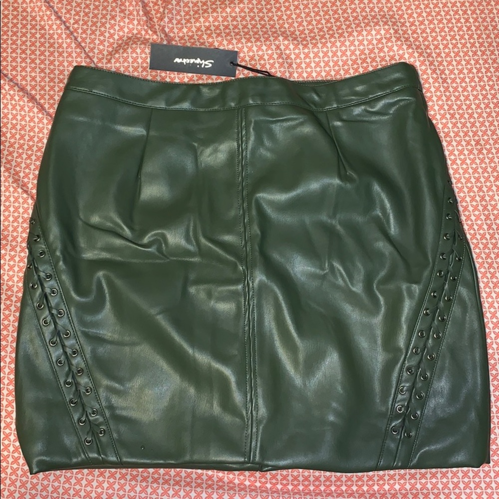 NWT Faux Leather Skirt